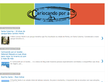 Tablet Screenshot of cariocandoporai.com.br